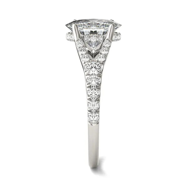Oval Duet Engagement Ring