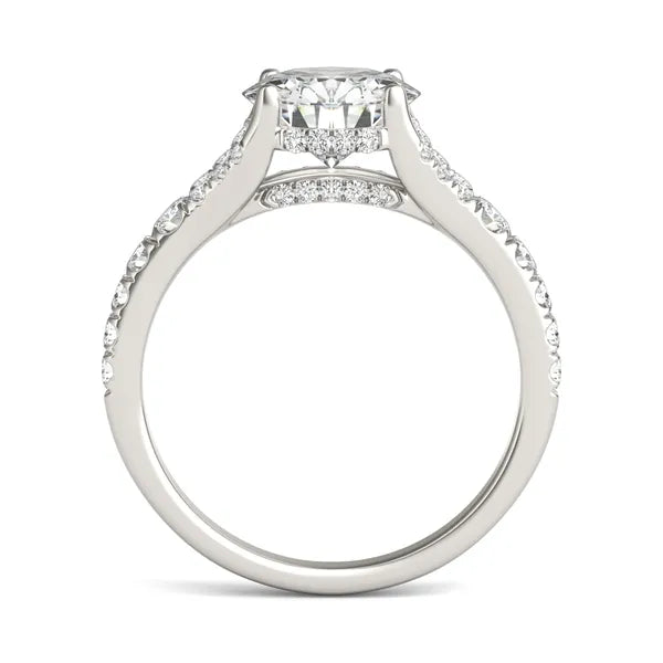 Round Brilliant Duet Engagement Ring