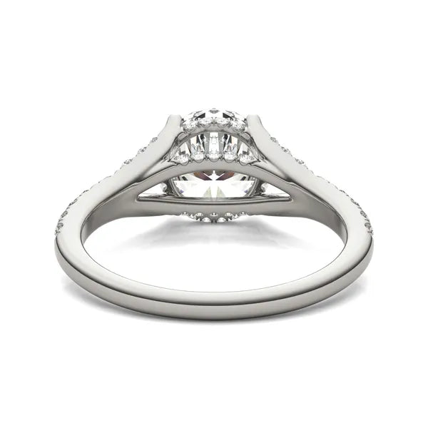 Round Brilliant Duet Engagement Ring
