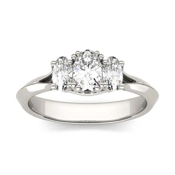Oval Trinity Classic Engagement Ring