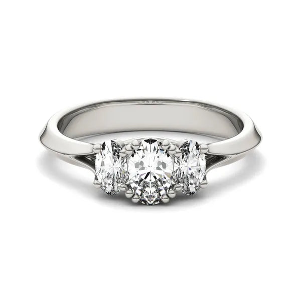 Oval Trinity Classic Engagement Ring