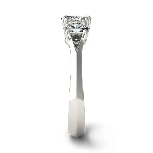 Oval Trio Classic Engagement Ring