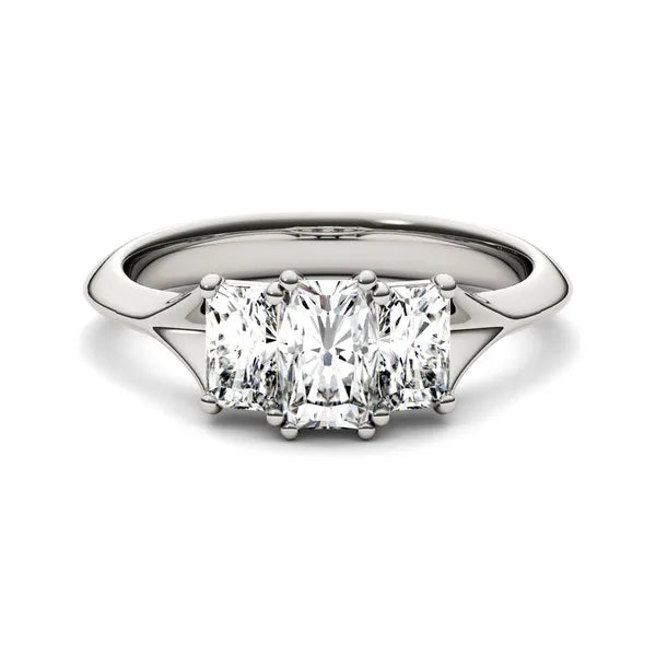 Radiant Trio Classic Engagement Ring