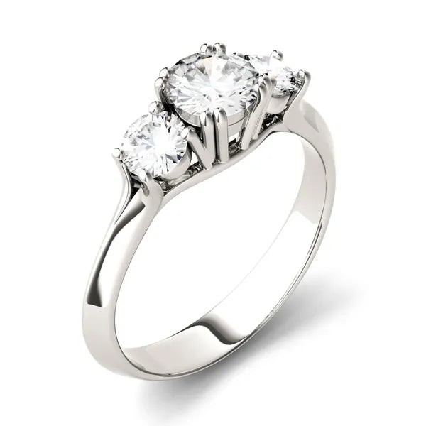 Trinity Round Brilliant Classic Engagement Ring
