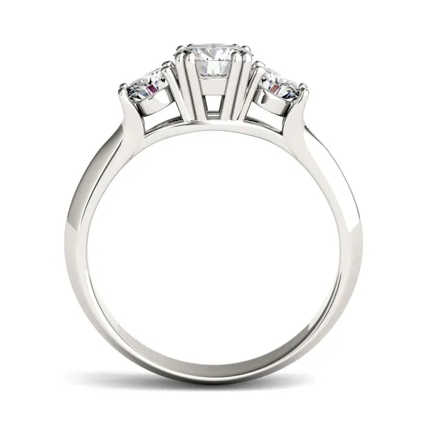 Round Brilliant Trio Classic Engagement Ring