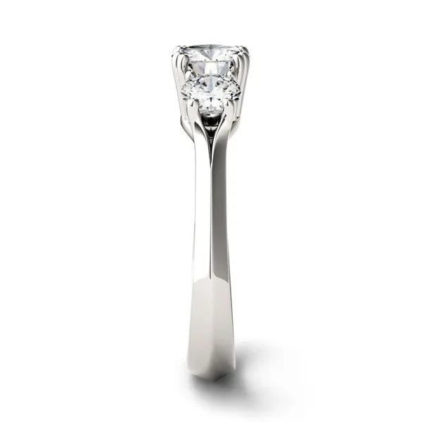 Round Brilliant Trio Classic Engagement Ring