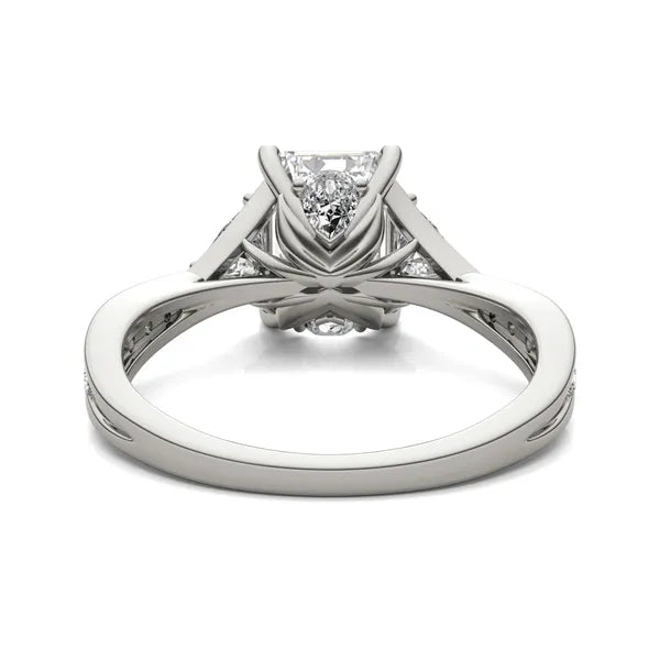 Emerald Trinity Spark Three-Stone Engagement Ring