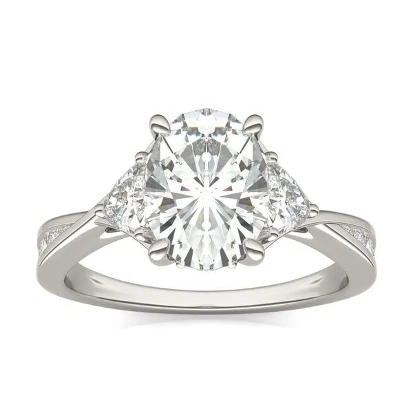 Oval Expressions Three-Stone Engagement Ring
