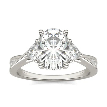 Oval Expressions Three-Stone Engagement Ring