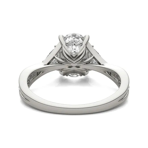 Oval Trinity Spark Three-Stone Engagement Ring