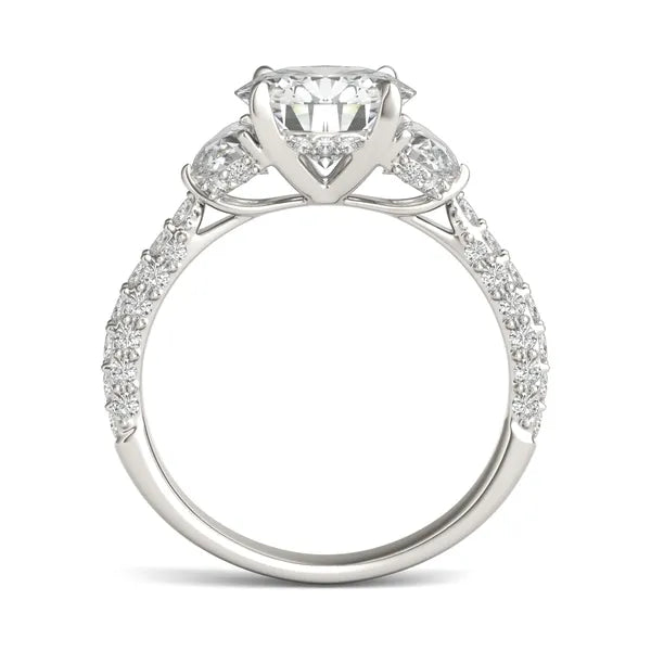 Round Eternal Brilliance Three-Stone Engagement Ring