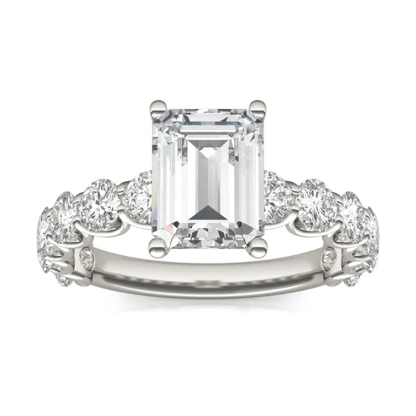 Emerald Firecrest Engagement Ring