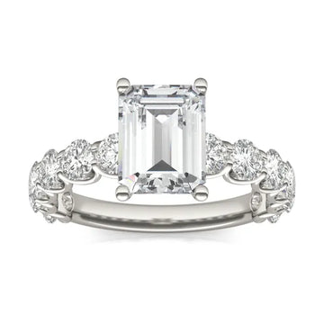 Emerald Wren Engagement Ring