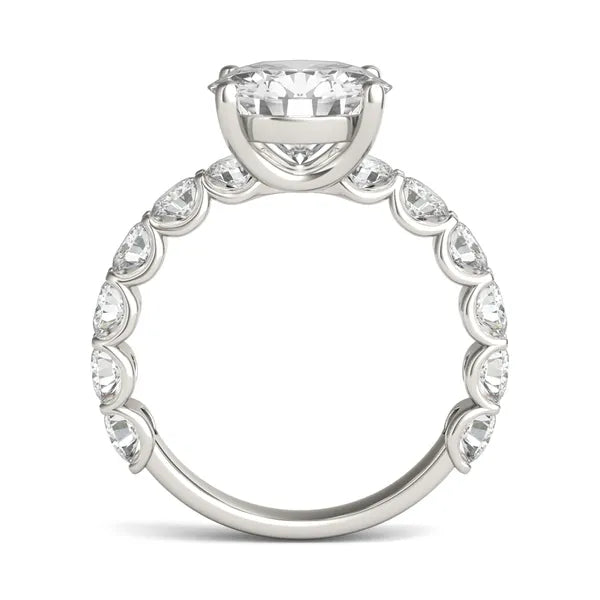 Round Radiant Firecrest Engagement Ring