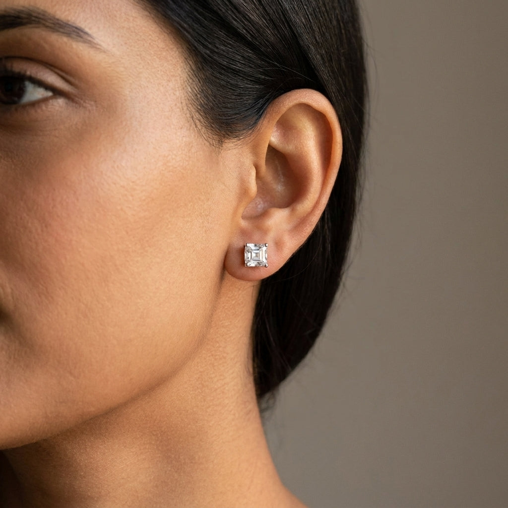 Meiara AI Lifestyle — Eve Asscher Elegance Stud Earrings