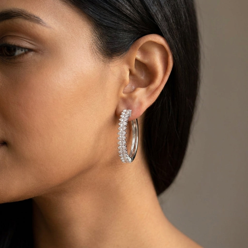 Meiara AI Lifestyle — Eve Asymmetric Hoop Earrings