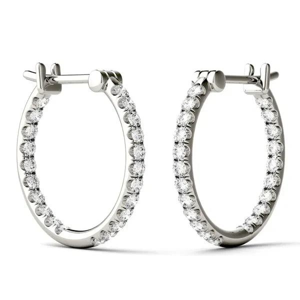Aurora Inside-Out French Set Hoop Earrings view 4