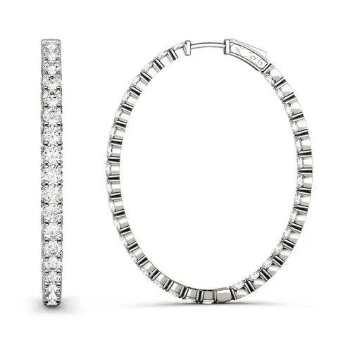 Celeste Ellipse Hoop Earrings