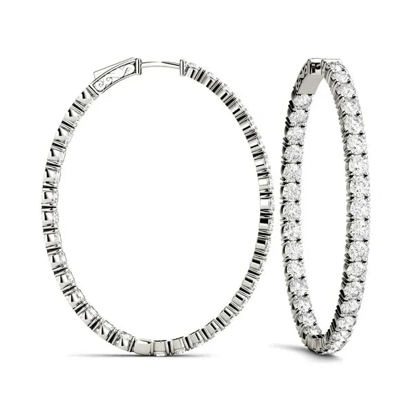 Celeste Ellipse Hoop Earrings view 2