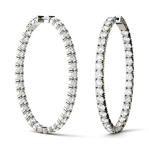 Celeste Ellipse Hoop Earrings view 4
