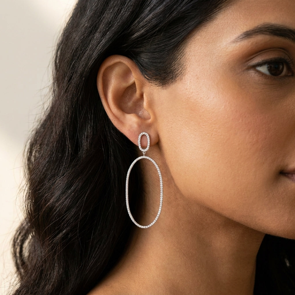 Meiara AI Lifestyle — Aria Ellipse Aria Drop Earrings