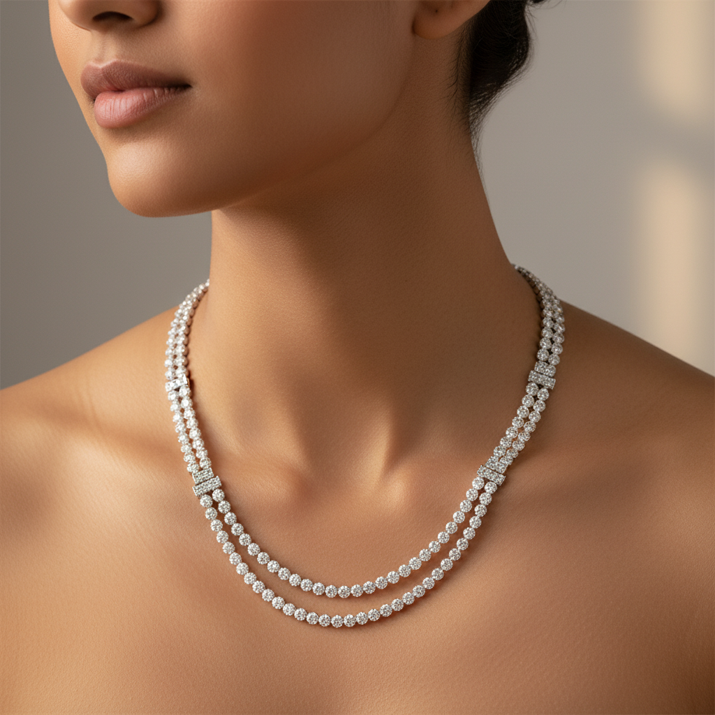 Meiara AI Lifestyle — Eve Duo de Lumière Necklace