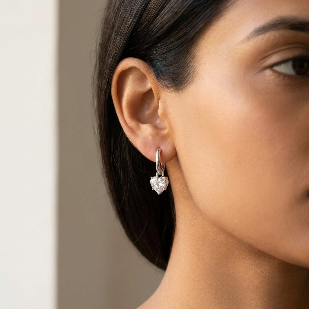 Meiara AI Lifestyle — Eve Heart Cut Elara Dangler Earrings