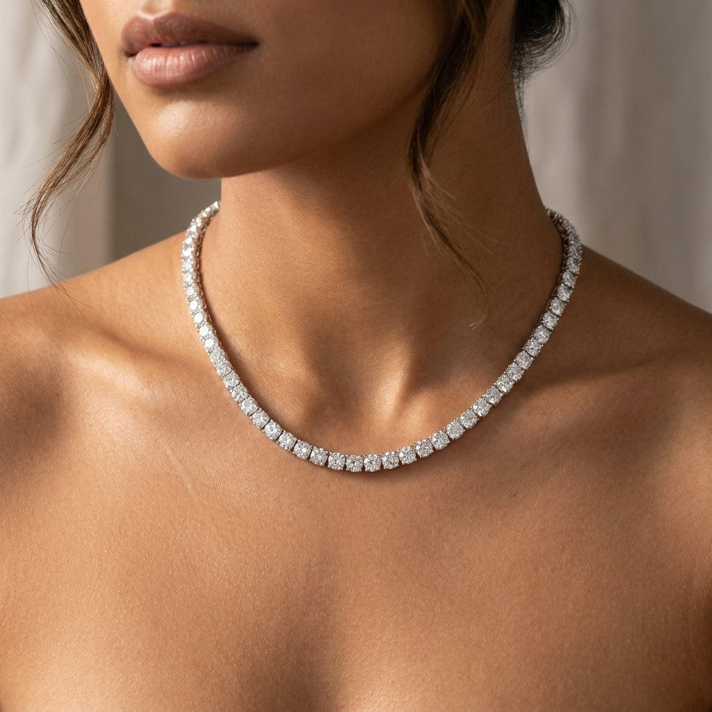 Meiara AI Lifestyle — Eve Princess 18" Tennis Necklace