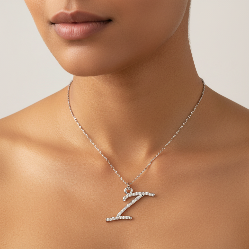 Meiara AI Lifestyle — Eve Script Initial 'I' Pendant
