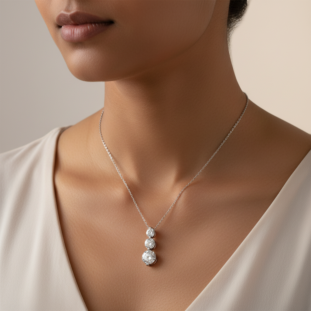 Meiara AI Lifestyle — Eve Shared-Prong Pendant
