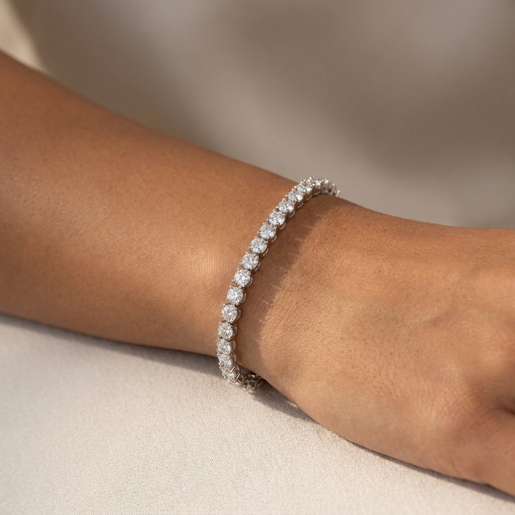 Meiara AI Lifestyle — Eve Three Prong Tennis Bracelet
