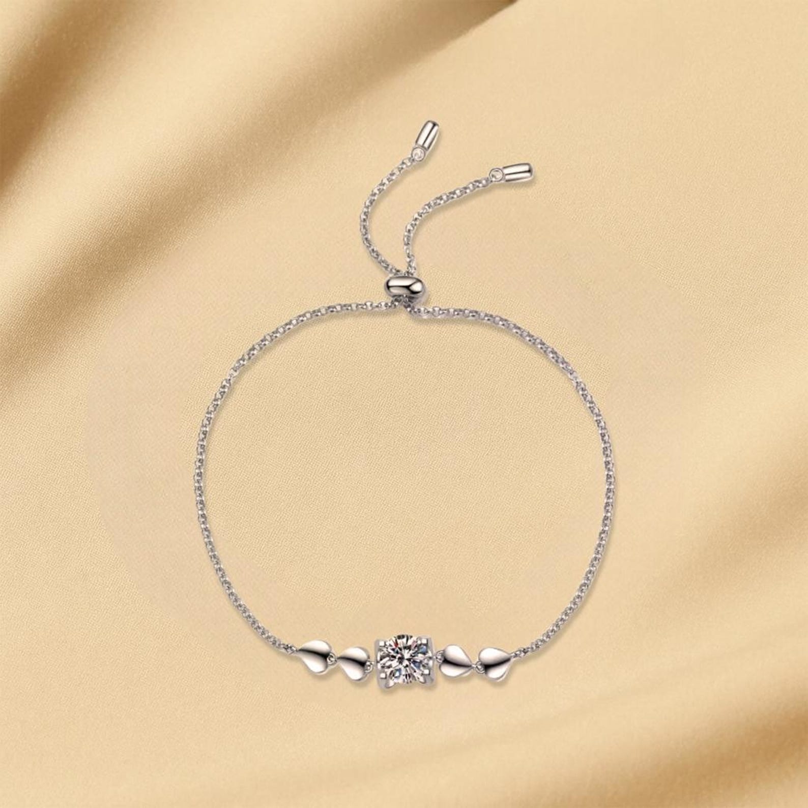 CelinoJewelry Moissanite Bracelets for Women – Elegant S925 Sterling Silver Design, Sparkling Jewelry for Women, For All Occasions (1 Carat)