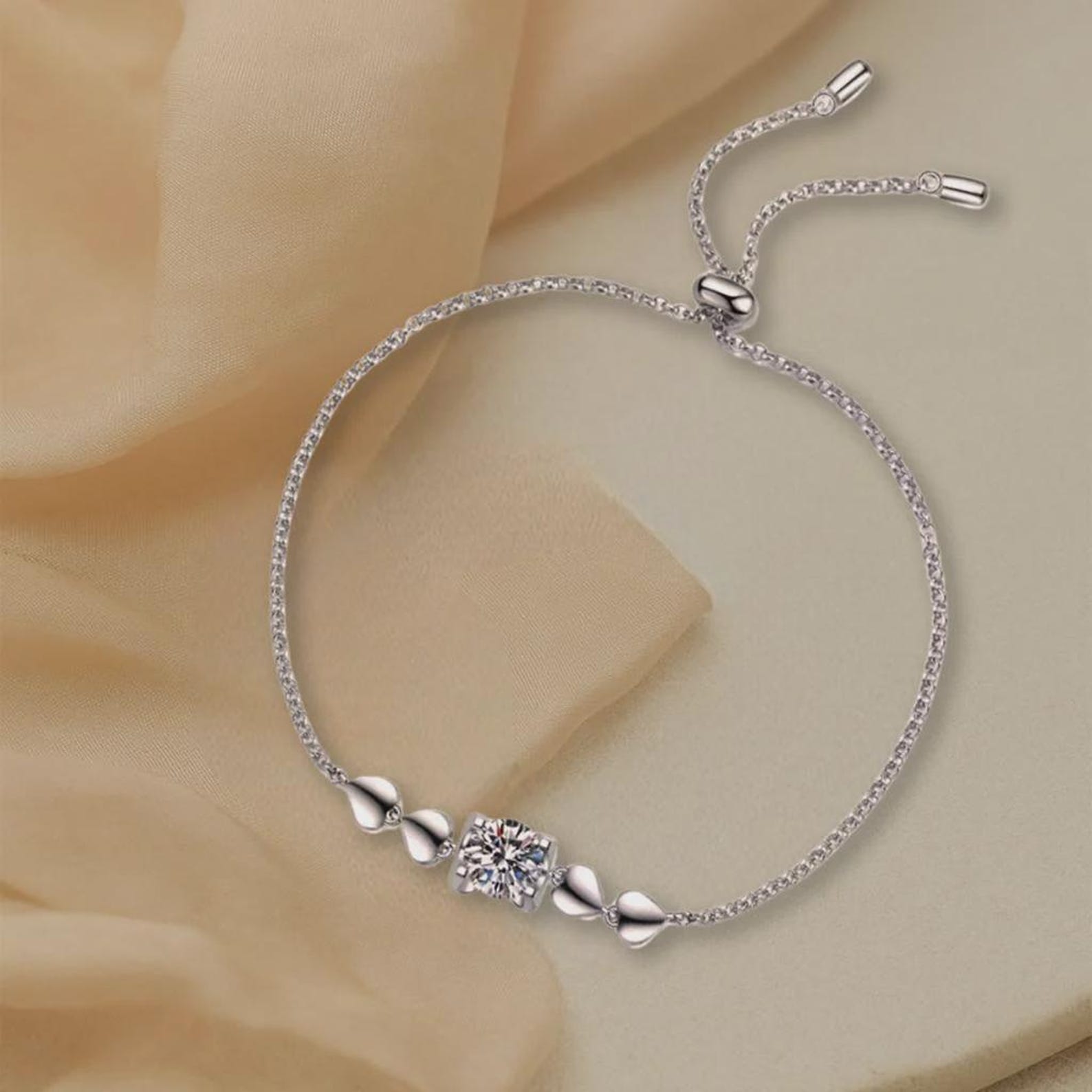 CelinoJewelry Moissanite Bracelets for Women – Elegant S925 Sterling Silver Design, Sparkling Jewelry for Women, For All Occasions (1 Carat)