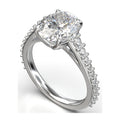 Iris Oval Hidden Halo Pavé Ring