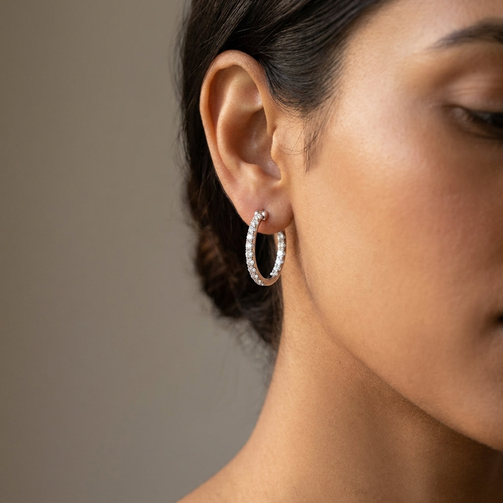 Meiara AI Lifestyle — Eve Inside Out French Set Hoop Earrings