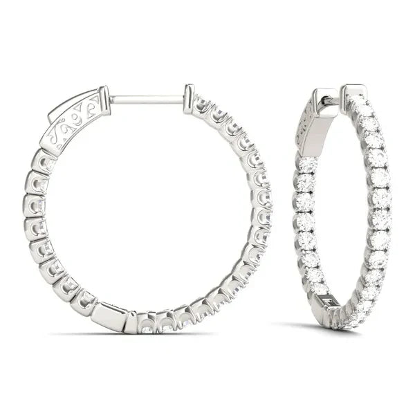 Luna Inside-Out Hoop Earrings (1 ct. tw.) view 2