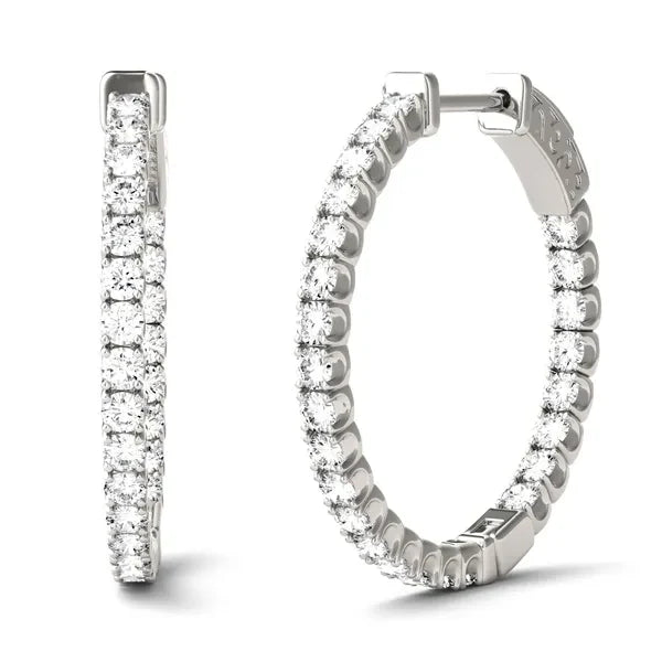 Luna Inside-Out Hoop Earrings (1 ct. tw.) view 3