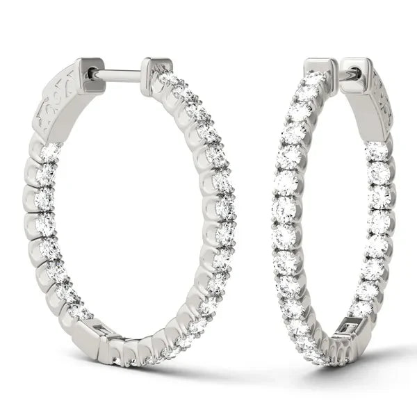 Luna Inside-Out Hoop Earrings (1 ct. tw.) view 4
