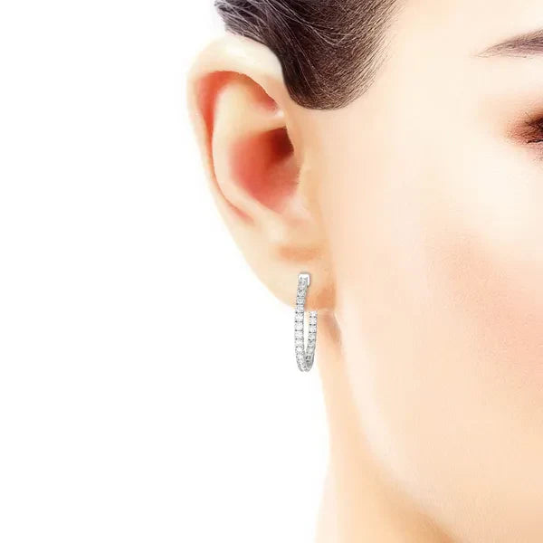 Luna Inside-Out Hoop Earrings (1 ct. tw.) view 5
