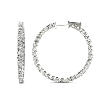 Luna Inside-Out Hoop Earrings (3 3/4 ct. tw.) view 1
