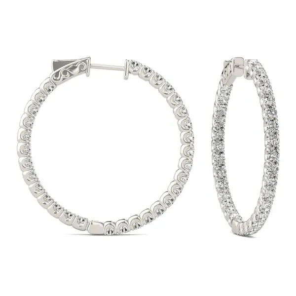 Luna Inside-Out Hoop Earrings (3 3/4 ct. tw.) view 2