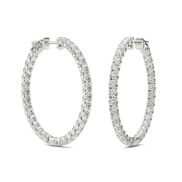 Luna Inside-Out Hoop Earrings (3 3/4 ct. tw.) view 4