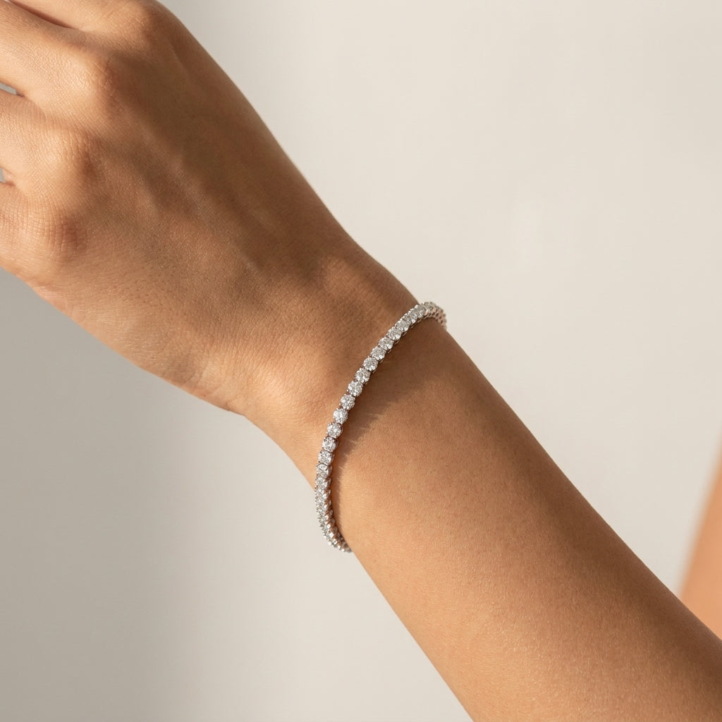 Meiara AI Lifestyle — Eve Micro Prong Tennis Bracelet