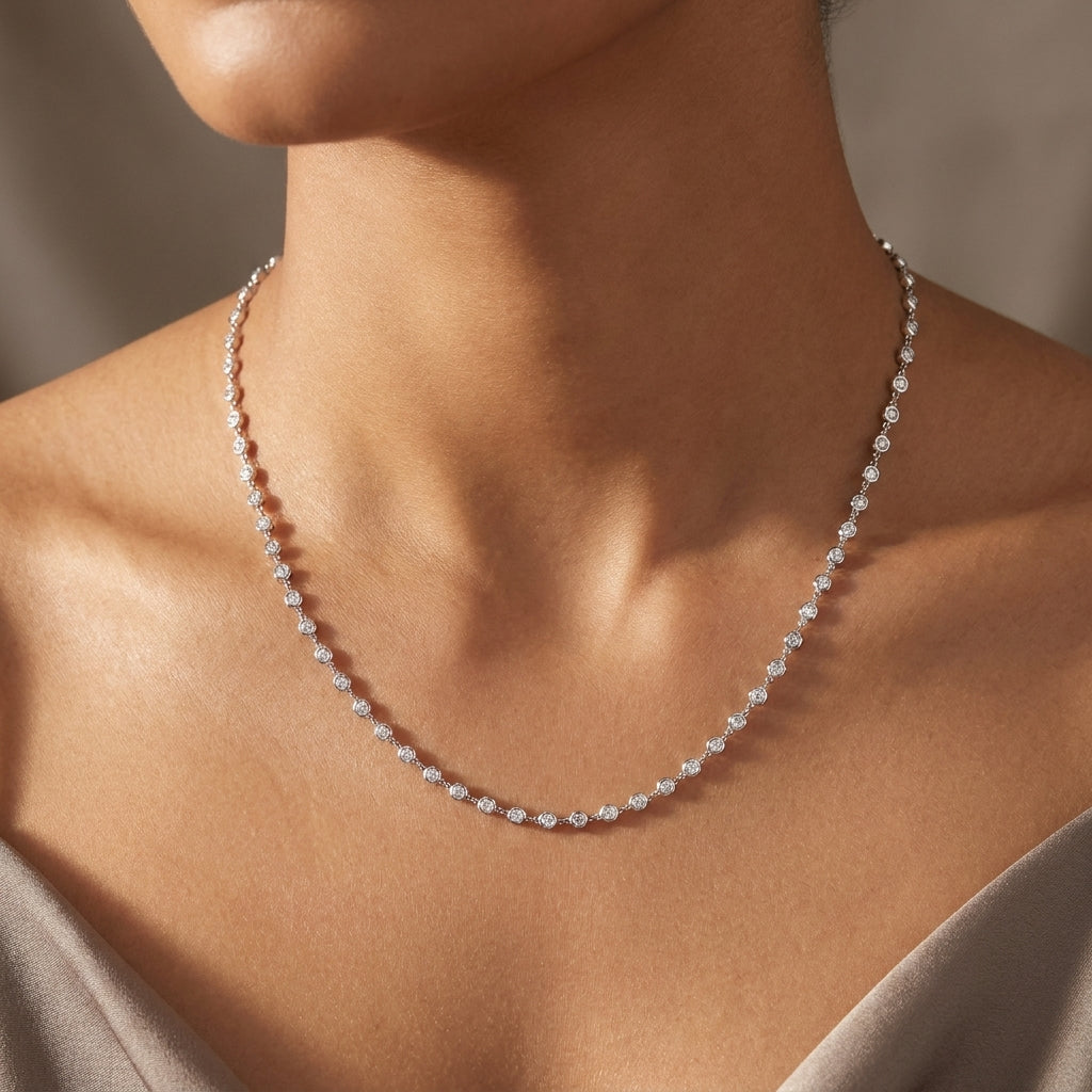 Meiara AI Lifestyle — Onyx Honey Station Necklace