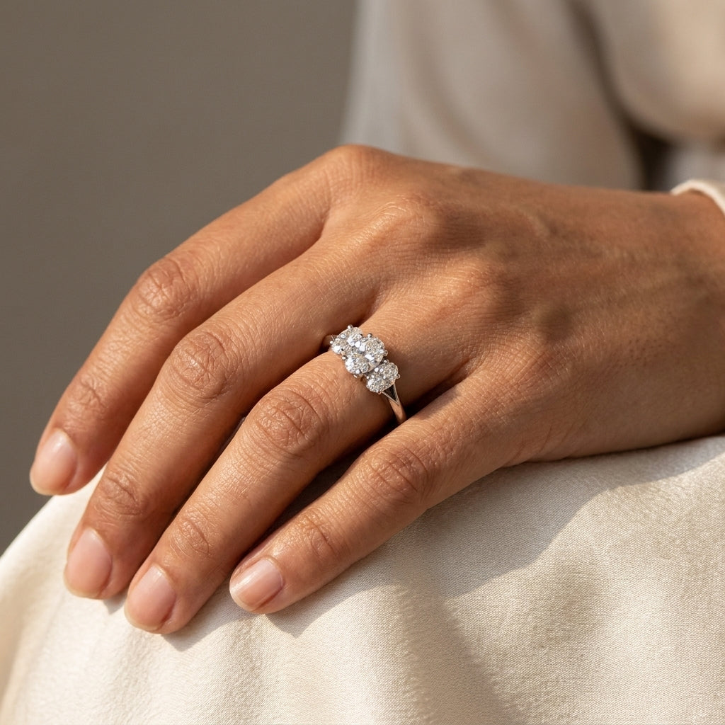 Meiara AI Lifestyle — Eve Oval Classic Engagement Ring