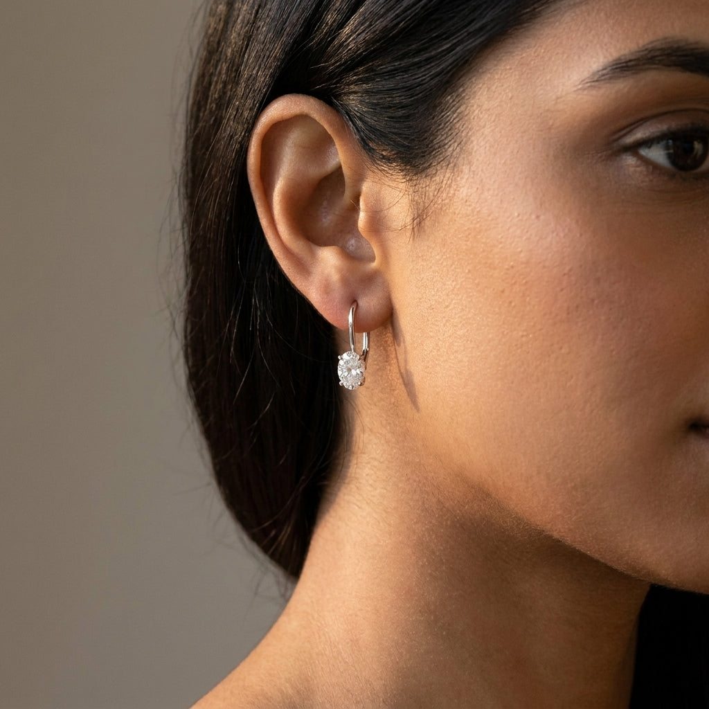 Meiara AI Lifestyle — Aria Oval Zion Drop Earrings