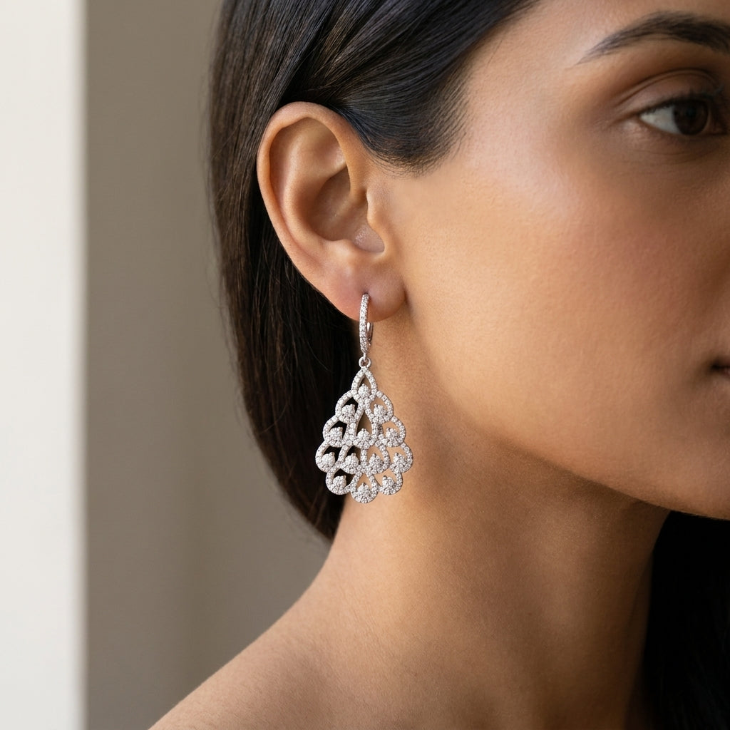 Meiara AI Lifestyle — Aria Feather Drop Earrings