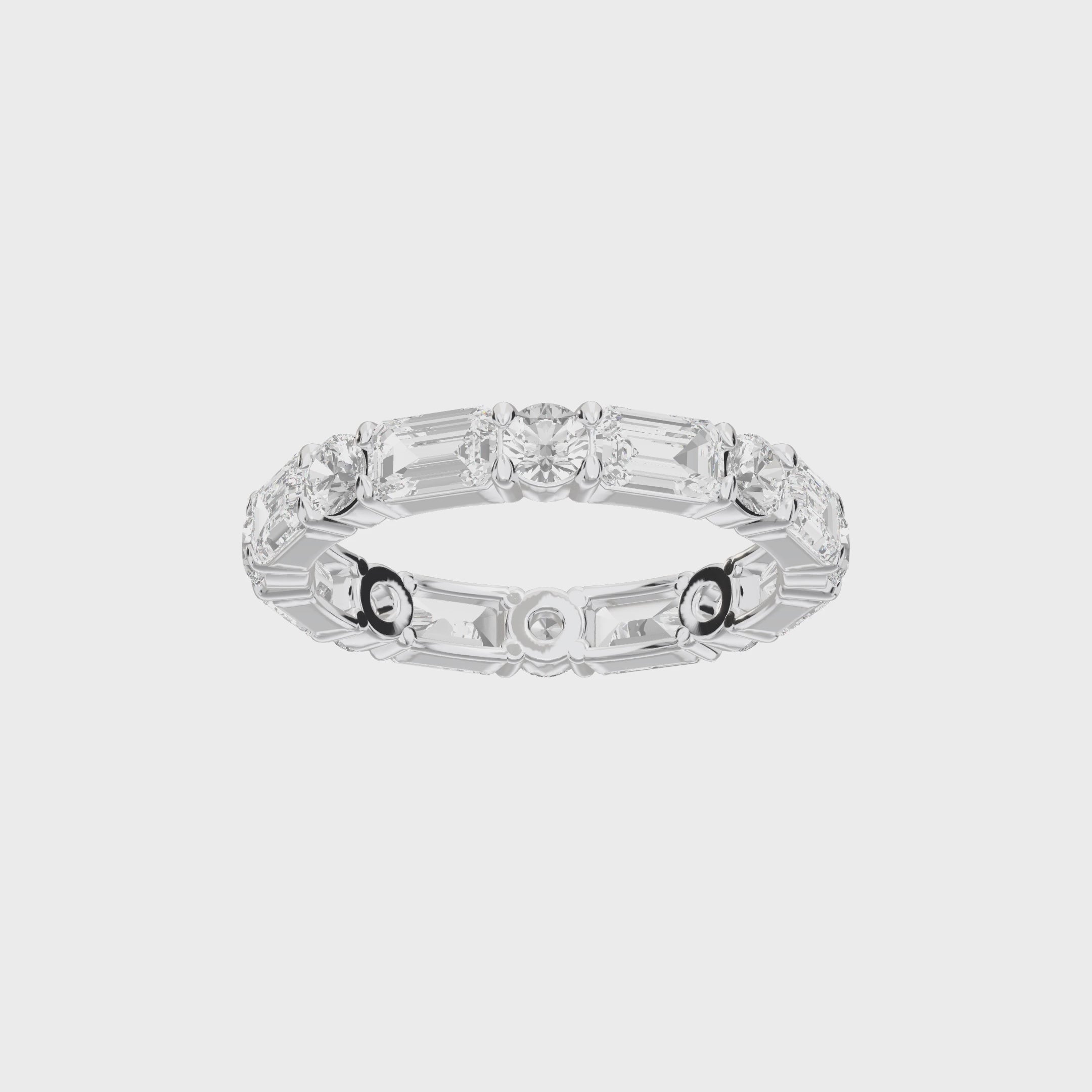 Eve Side-by-Side Eternity Band — 360 spin