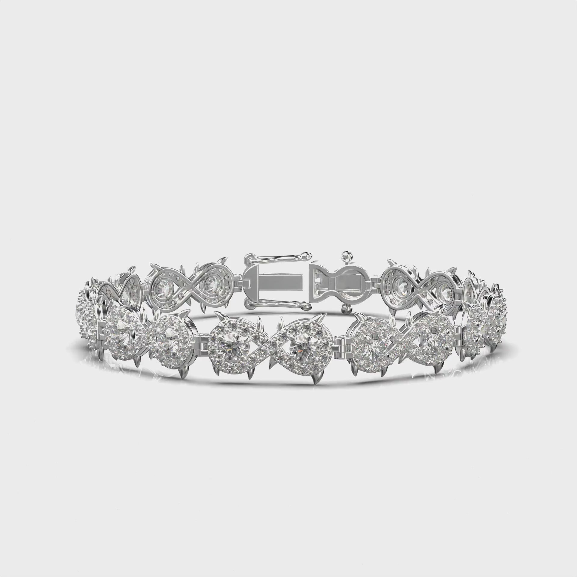 Orion Infinity Halo Bracelet — 360 view