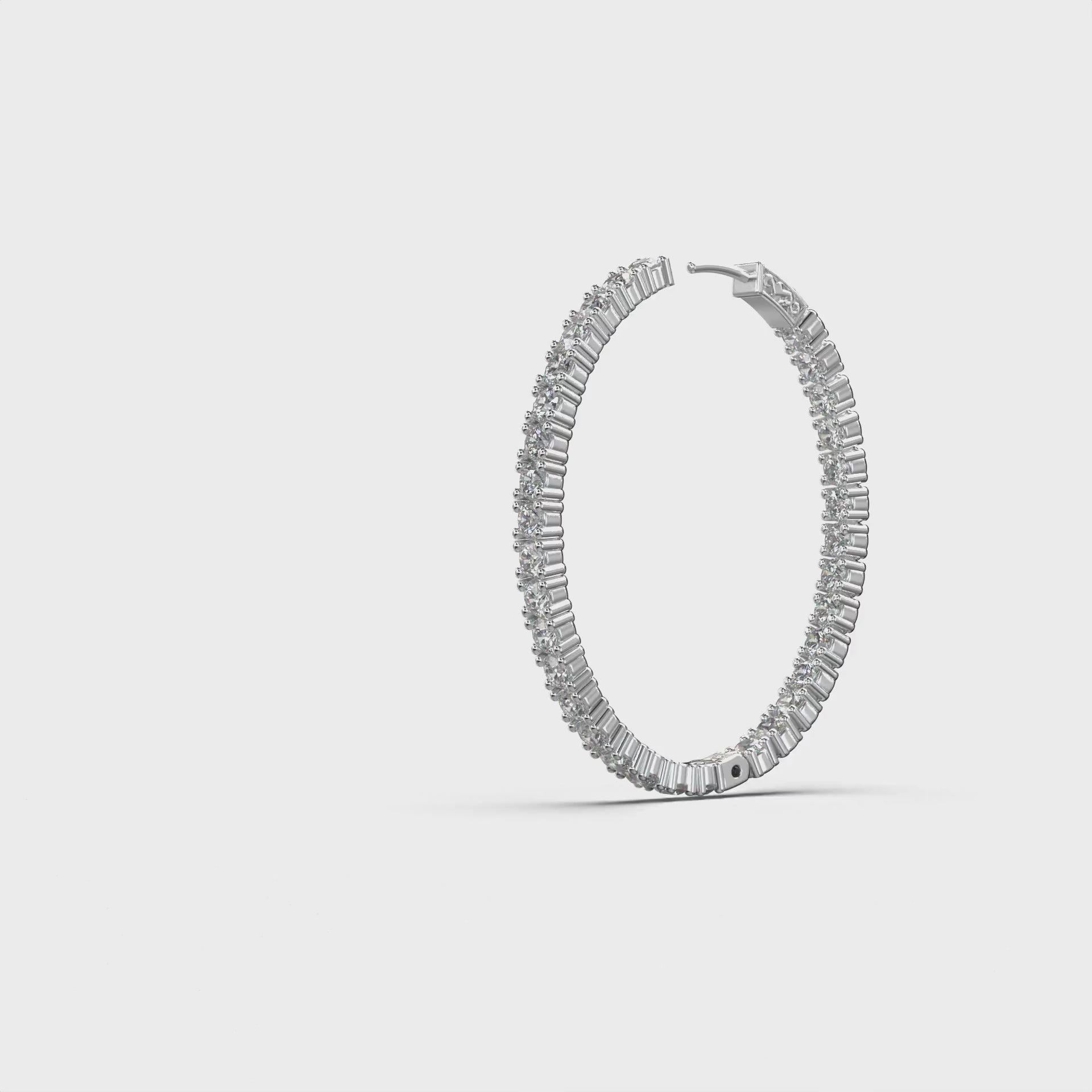 Eve Inside Out Classic Hoop Earrings — 360 view